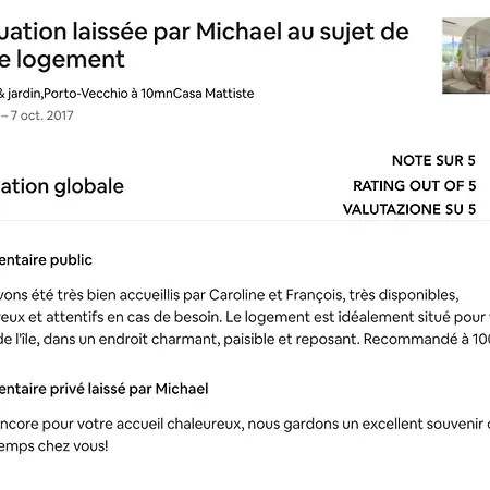 Avec Jardin Entre Porto-vecchio Et Figari - Casa Mattiste アパート *
